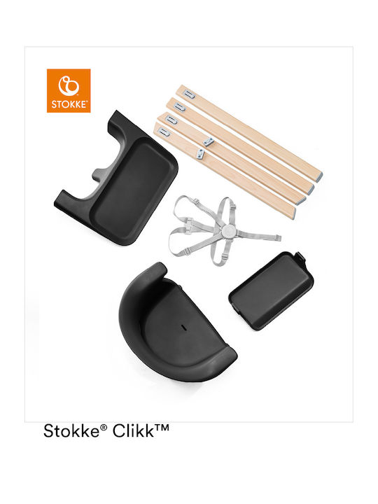 Stokke Clikk Baby Highchair Black Natural