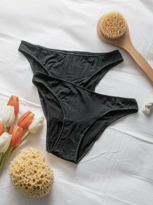 Fimelle Rio Women's Slip 2Pack Black