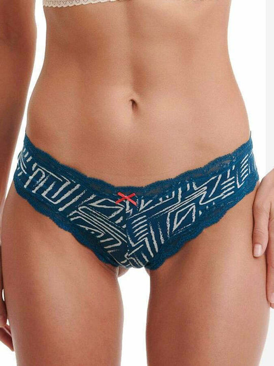 Damen Brasilien 2Pack mit Spitze Red/Blue