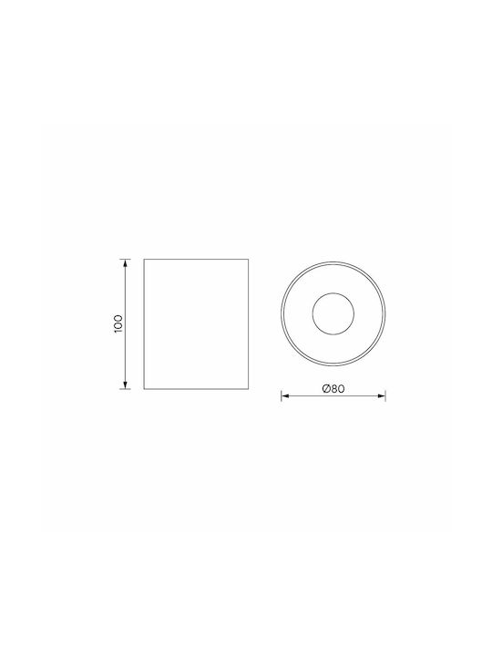 Metanor Kids Fabric Single Ceiling Light E27 Gray 60W 35x20cm