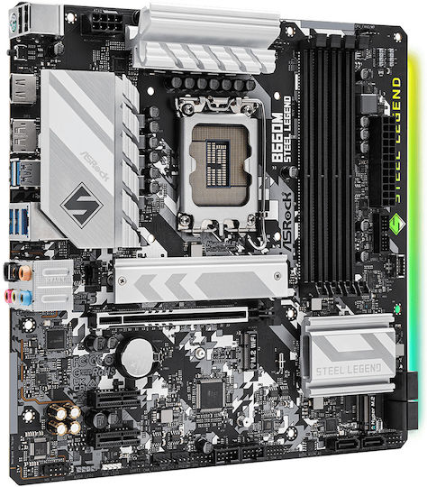 ASRock B660M Steel Legend Motherboard Micro ATX με Intel 1700 Socket 90-MXBH30-A0UAYZ