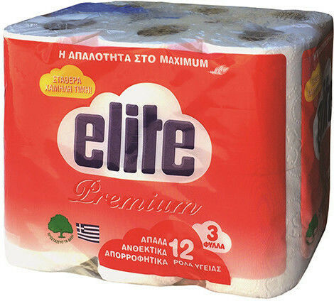 Elite Premium Toilet Paper 12 Rolls 3 Ply (75gr/Roll)