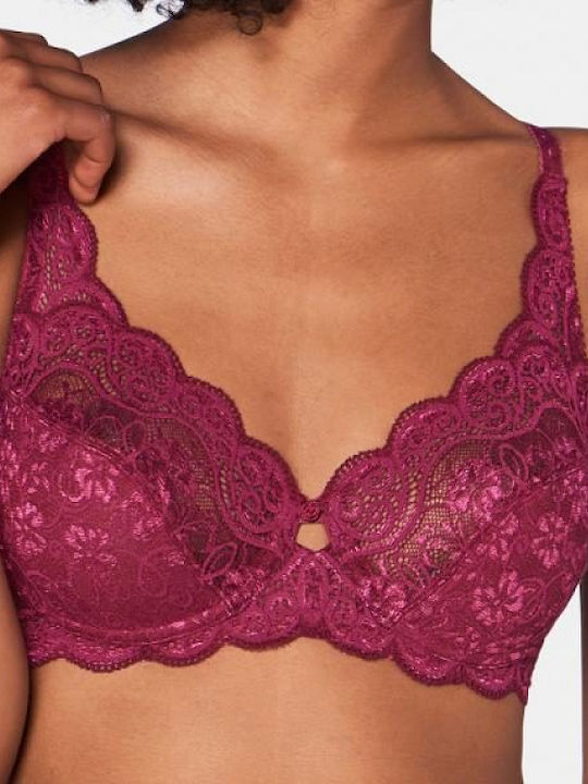 Amourette 300 W X Bra without Padding Underwire Burgundy