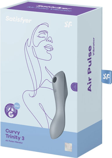Satisfyer Curvy Trinity 3 Αναρροφητής Αιδοίου με Δόνηση Grey