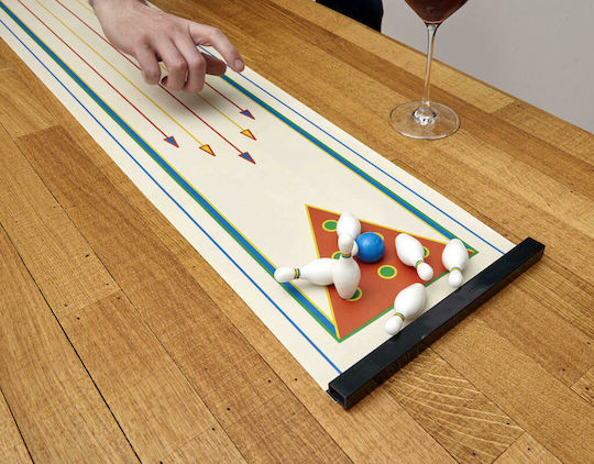 Kikkerland Joc de masă pinball din lemn Bowling