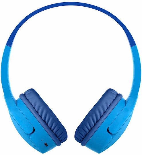 Belkin Soundform Mini Wireless / Wired On Ear Headphones with 30 hours of Operation Light Blue
