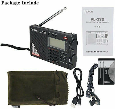 Tecsun PL-330 Tragbares Radio Schwarz