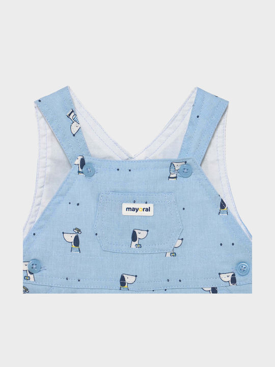 Kids' Fabric Overalls Light Blue
