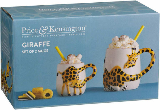 Price & Kensington Girrafe Κούπα Κεραμική Λευκή 405ml 2τμχ Price & Kensington Girrafe Κούπα Κεραμική Λευκή 405ml 2τμχ