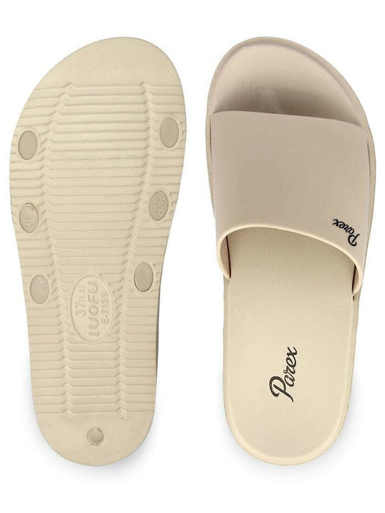 Frauen Flip Flops in Beige Farbe
