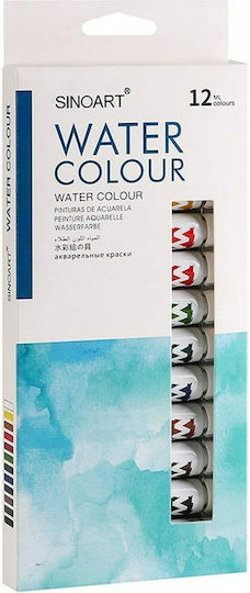 Skag SinoArt Tempera de Pictură Multicolore în Tubular 12ml 12buc