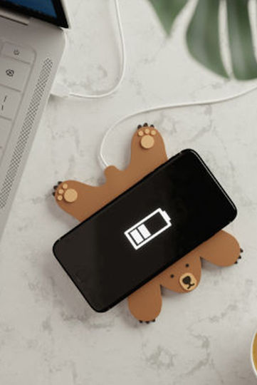 Mustard Încărcător Wireless (Qi Pad) Maro (Bear)