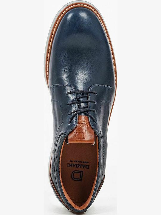 Men's Leather Casual Shoes Blue