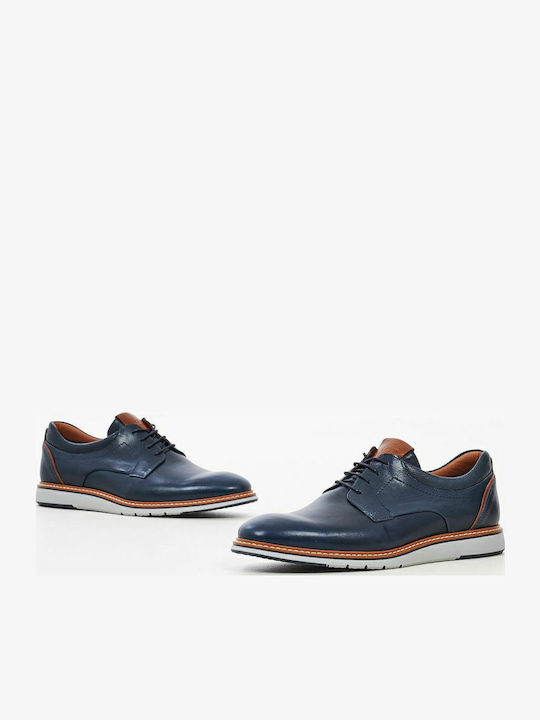 Men's Leather Casual Shoes Blue