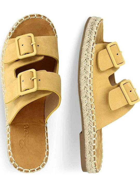 Women's Flat Sandals Anatomic in Yellow Color