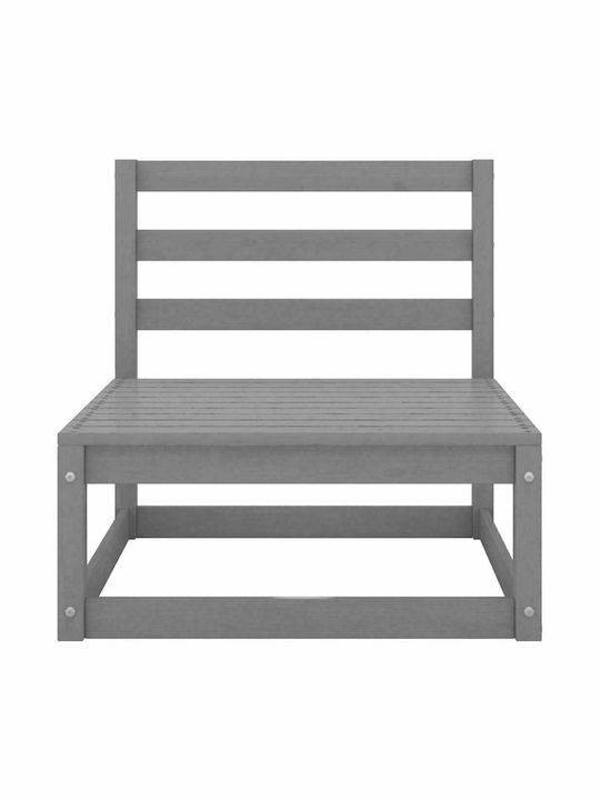 vidaXL Zweisitziges Outdoor-Sofa Hölzernes mit Kissen 70x70x67cm