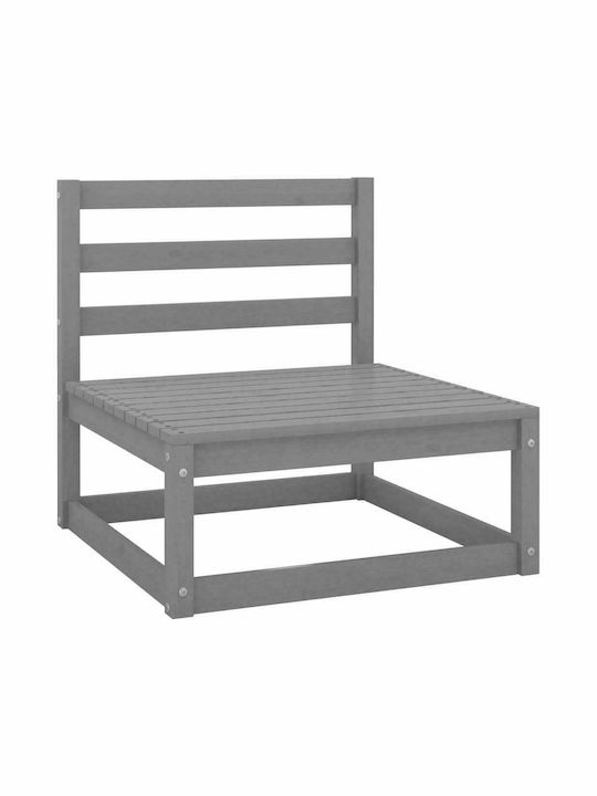 vidaXL Zweisitziges Outdoor-Sofa Hölzernes mit Kissen 70x70x67cm