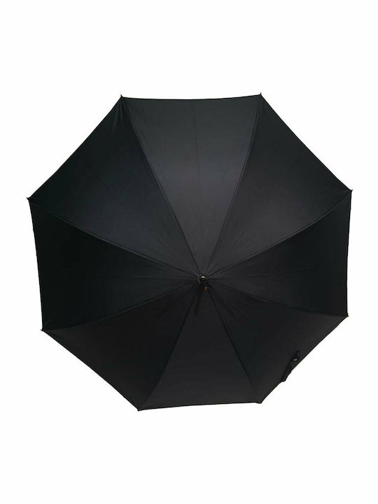 Guy Laroche Automatic Umbrella with Walking Stick Black