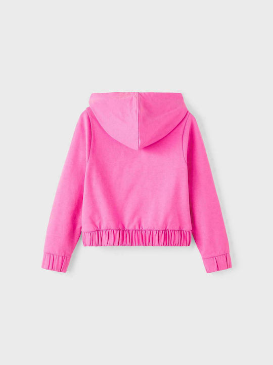 Name It Girls Hooded Sweatshirt with Zipper Pink