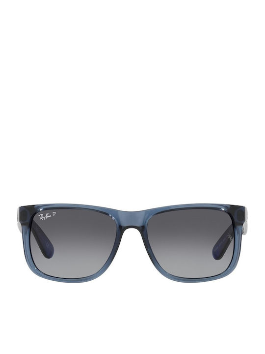 Ray Ban Justin Γυαλιά Ηλίου Μπλε με Κοκκάλινο Σκελετό