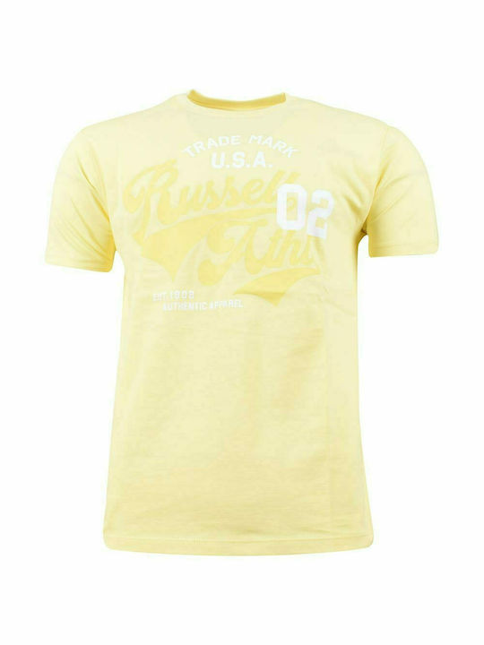 Russell Athletic Men's Short Sleeve T-shirt Yellow