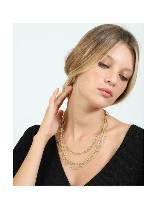 Doca Necklace Double Gold Plated