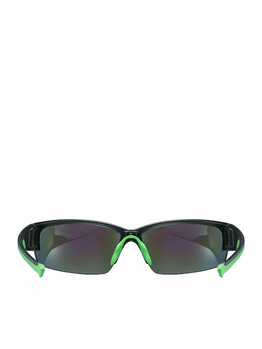 Uvex Sportstyle 215 Men's Sunglasses with Black Plastic Frame and Black Lens S5306172716