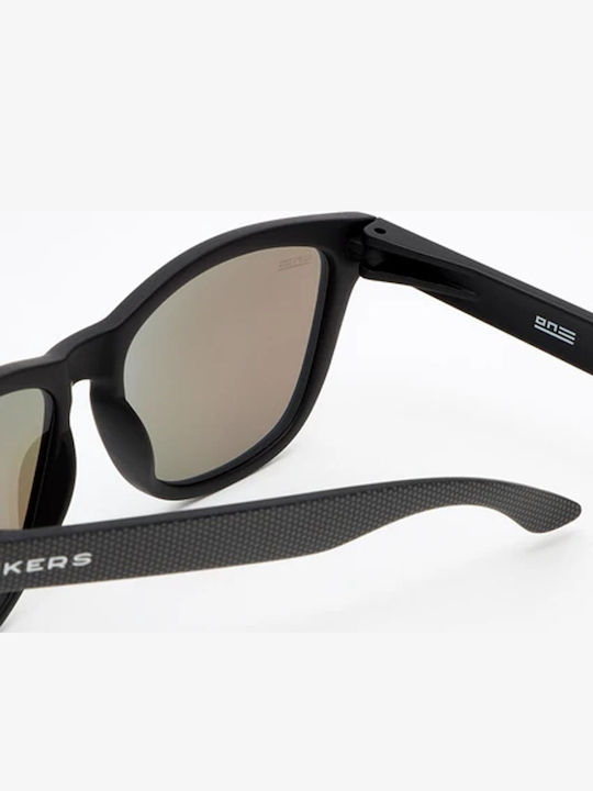 Hawkers One Unisex Γυαλιά Ηλίου με Μαύρο Κοκκάλινο Σκελετό και Τιρκουάζ Καθρέφτη Φακό OTR29
