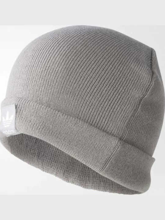 Beanie Ανδρικός Σκούφος Πλεκτός σε Γκρι χρώμα