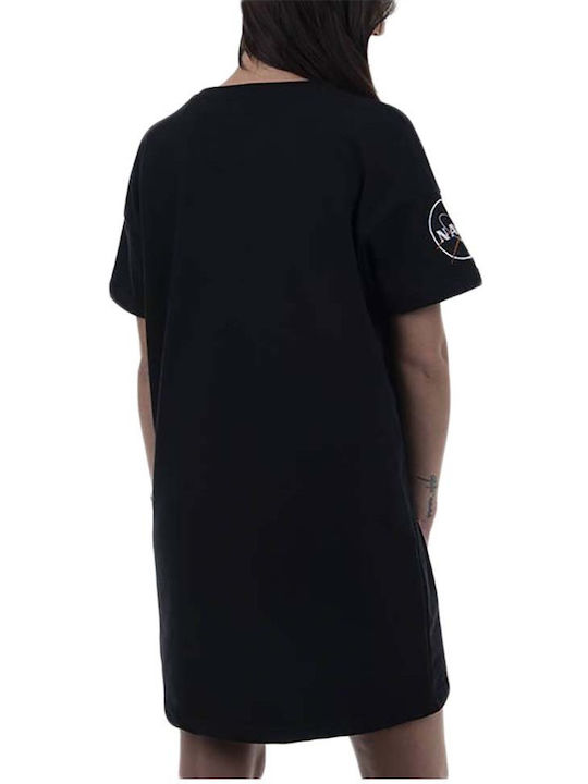 Mini T-shirt Φόρεμα Μαύρο