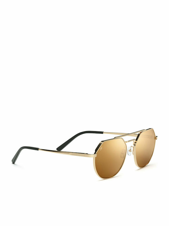 Serengeti Shelby Unisex Γυαλιά Ηλίου με Χρυσό Μεταλλικό Σκελετό και Polarized Καθρέφτη Φακό SS533003