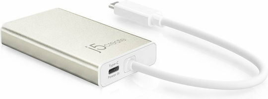 J5create J5create JCA374 USB-C Docking Station με HDMI 4K PD Ethernet Χρυσό