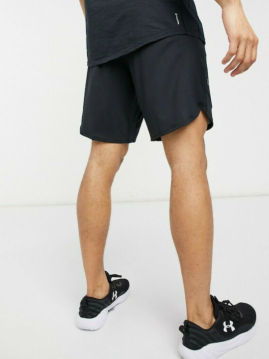 Training Stretch Men's Sports Monochrome Shorts Black