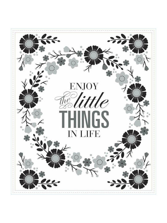 Διακοσμητικό Αυτοκόλλητο Τοίχου Floral Wreath Quote Giant Decals 1τμχ 41x40εκ. RoomMates Decor