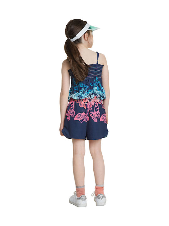 Kids' Fabric Jumpsuit Shorts/Bermudas Jumpsuit Blue