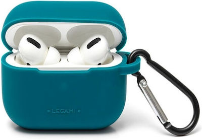 Legami Milano Air'n Go Silicone Case with Keychain Petrol for Apple AirPods Pro