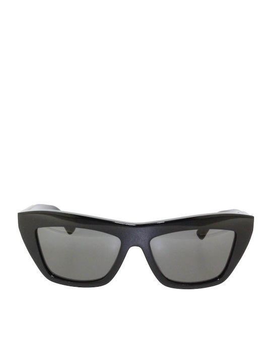 Bottega Veneta Women's Sunglasses with Black Plastic Frame and Black Lens BV1121S 001