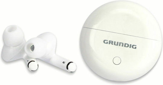 Grundig 19151 In-Ear Bluetooth-Freisprecheinrichtung Kopfhörer mit Ladeetui Weiß