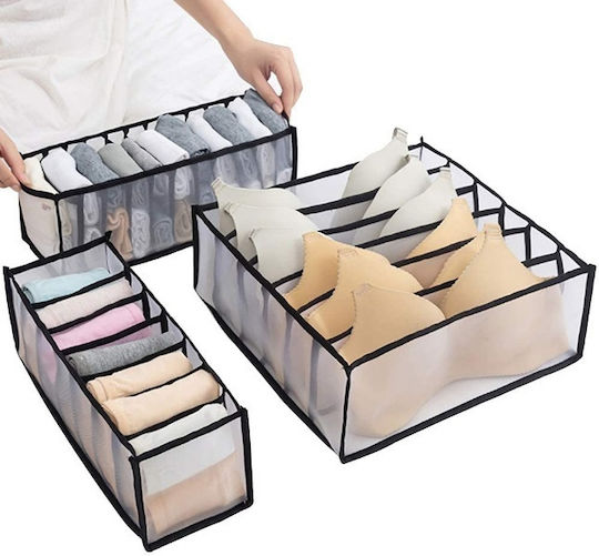 Drawer Organizer in Black Colour 12x17x36cm
