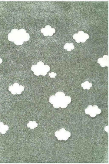Alexander Carpets Breeze 1410 Clouds Детско килимче Облаци Сив 67x140см Дебелина 10мм Alexander Carpets Breeze 1410 Clouds Детско килимче Облаци Сив 67x140см Дебелина 10мм