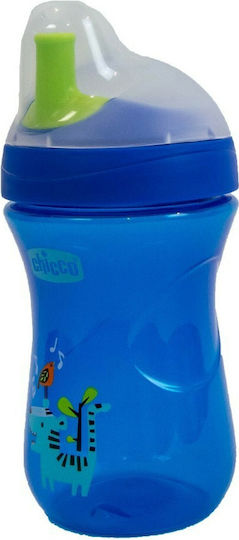 Chicco Advanced Cup Easy Drinking Educational Sippy Cup Plastic Blue Blue Tiger for 12m+m+ 266ml