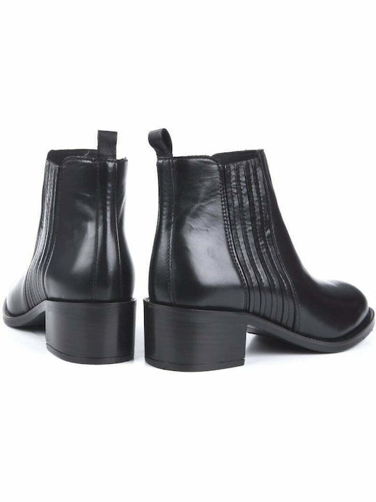 Alpe Leder Damen Knöchelstiefel Schwarz