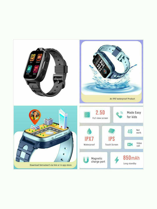 Factory Παιδικό Smartwatch με GPS & Κάμερα Μαύρο