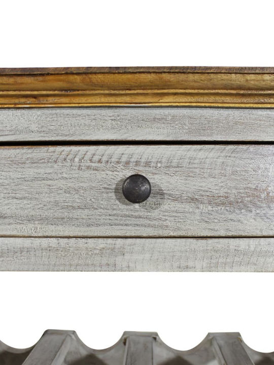 vidaXL Freistehend Weinkeller Hölzernes für 16 Flaschen Gray 55x23x85εκ.