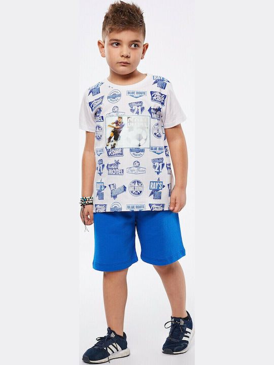 Kids' Set with Shorts Summer 2pcs White
