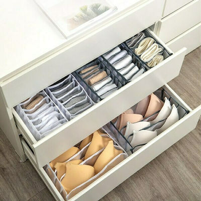 Fabric Drawer Organizer for Underwear in Black Color 22x20x36cm 1pcs