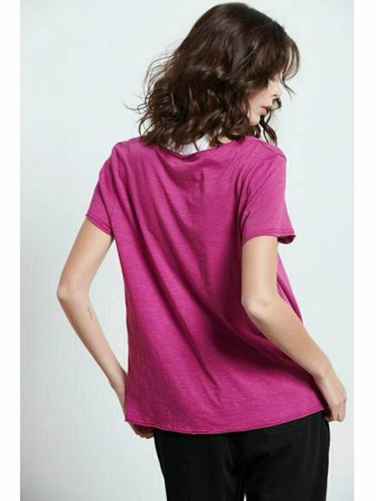 BodyTalk Femeie Sport Tricou Fuchsia