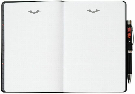 Grupo Erik Notebook 90 Sheets A5 with Dots , Elastic and Pen Holder Black