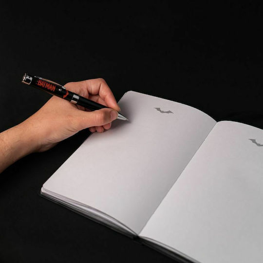 Grupo Erik Notebook 90 Sheets A5 with Dots , Elastic and Pen Holder Black