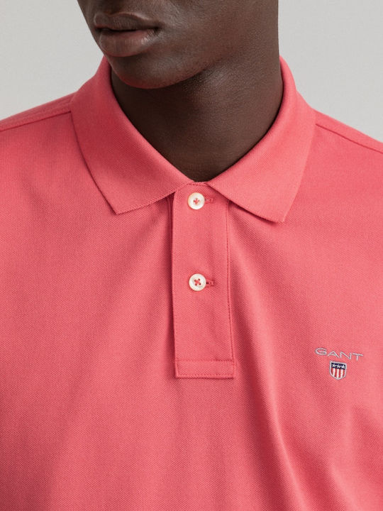 Polo Short Sleeve Blouse Coral